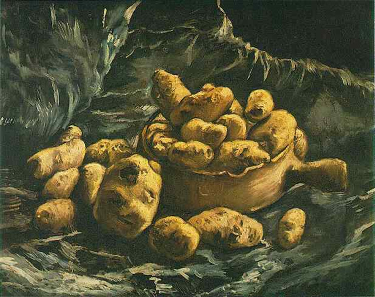 Still Life With An Earthen Bowl And Potatoes